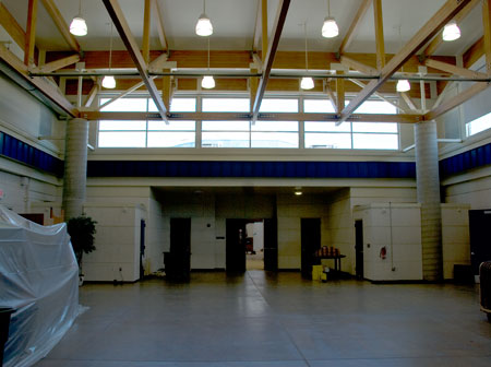 clerestory windows illuminate the new space